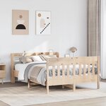 vidaXL Cadre de lit sans matelas 140x200 cm bois massif de pin