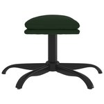 vidaXL Repose-pied Vert foncé 60x60x36 cm Velours