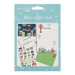 Kit lettre au père noël - bleu - draeger paris