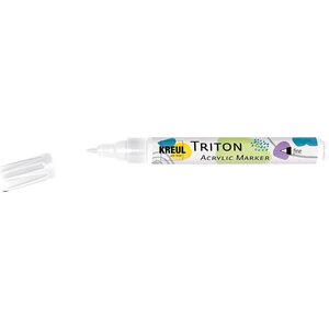 Feutre acrylique TRITON Acrylic Marker fine  blanc KREUL