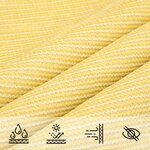 vidaXL Voile d'ombrage 160 g/m² Beige 4x7 m PEHD