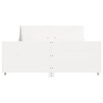 vidaXL Cadre de lit sans matelas blanc 120x190 cm bois de pin massif