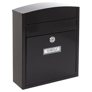 Boîte aux Lettres en Acier Compact E5734 Anti-pluie Noir