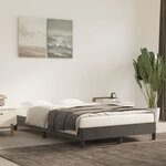 vidaXL Cadre de lit Gris foncé 120x200 cm Velours