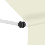 vidaXL Auvent manuel rétractable 350 cm Crème