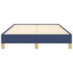 vidaXL Cadre de lit Bleu 120 x 200 cm Tissu