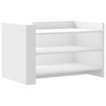 vidaXL Table basse blanc 80x50x50 cm bois d'ingénierie