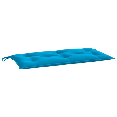 vidaXL Coussin de banc de jardin bleu clair 110x50x7 cm tissu oxford