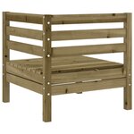 vidaXL Canapés d'angle de jardin 2 Pièces bois de pin imprégné