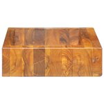 vidaXL Lavabo Bois de teck massif 50x35x10 cm
