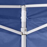 vidaXL Tente pliable avec 2 parois 3 x 3 m Bleu