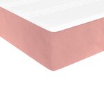 vidaXL Matelas de lit à ressorts ensachés Rose 90x200x20 cm Velours