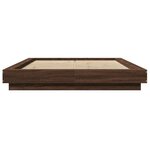 vidaXL Cadre de lit sans matelas chêne marron 120x190 cm