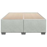 vidaXL Cadre de lit Gris clair 140x200 cm Velours