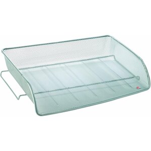 Corbeille à Courrier en Métal Argenté MESHIT M à L'Italienne ALBA