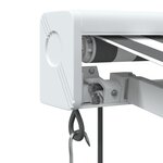 vidaXL Auvent rétractable anthracite et blanc 5x3 m tissu et aluminium