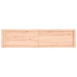 vidaXL Dessus de table bois massif non traité bordure assortie