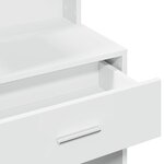 vidaXL Coiffeuse avec armoire blanc 80x35x132 cm