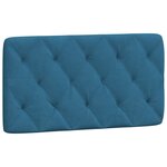vidaXL Cadre de lit sans matelas bleu 100x200 cm velours