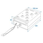 ProPlus Coffre-fort en acier avec support 225x165x85 mm