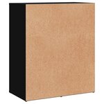 vidaXL Buffets 2 Pièces noir 60x31x70 cm bois d'ingénierie
