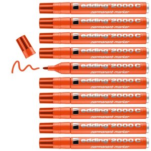 Marqueur Permanent 2000C Orange Pointe Ronde 1 5-3 mm x 10 EDDING