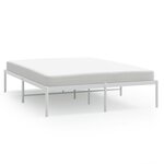 vidaXL Cadre de lit métal blanc 140x200 cm