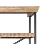 vidaXL Buffet avec étagères Bois de manguier massif 120 x 35 x 200 cm