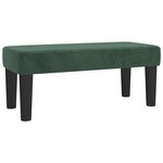 vidaXL Sommier à lattes de lit avec matelas Vert foncé 100x200 cm