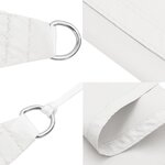 vidaXL Voile de parasol tissu oxford rectangulaire 2x3 5 m blanc