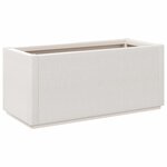 vidaXL Jardinière blanc 80x36x35 cm PP