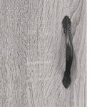 vidaXL Buffet haut Sonoma gris 34 5x34x180 cm Bois d'ingénierie