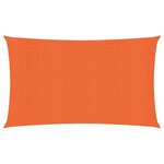 vidaXL Voile d'ombrage 160 g/m² Orange 2 5x5 m PEHD