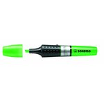 Surligneur luminator niveau visible pointe biseautée vert x 5 stabilo