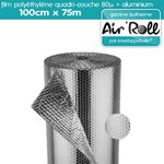 Lot de 20 rouleaux de film bulle d'air largeur 100cm x longueur 75m  - gamme air'roll isotherme