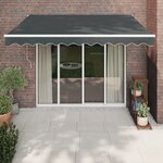 vidaXL Auvent rétractable automatique anthracite 3 5x2 5 m