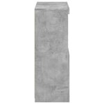 vidaXL Armoire latérale avec lumières LED gris béton bois d'ingénierie