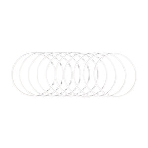 Anneaux en métal Blanc 15cm 10 pièces