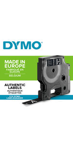 DYMO LabelManager cassette ruban D1 durable haute résistance Blanc/Noir 12mm x 3m