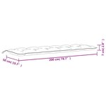 vidaXL Coussins de banc de jardin lot de 2 rayures bleues et blanches