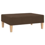 vidaXL Repose-pied Marron 78x56x32 cm Tissu