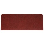 vidaXL Tapis d'escalier autocollants 15 Pièces 65x24 5x3 5 cm Rouge