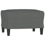 vidaXL Ensemble de canapés 4 Pièces avec coussins Gris foncé Tissu