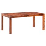 vidaXL Table à manger 180x90x76 cm Bois massif