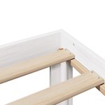 vidaXL Cadre de lit avec tête de lit blanc 150x200 cm bois pin massif