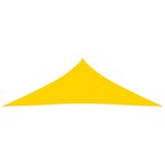 Vidaxl voile de parasol tissu oxford triangulaire 3x3x4 24 m jaune