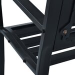 vidaXL Banc de jardin Noir 120 cm Acier