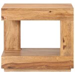 vidaXL Table basse 45x45x40 cm Bois d'acacia massif