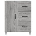 vidaXL Buffet sonoma gris 69 5x34x90 cm bois d'ingénierie