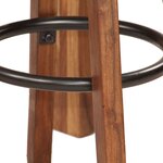 vidaXL Ensemble de bar 5 Pièces Bois solide de Sesham 115x56x107 cm
